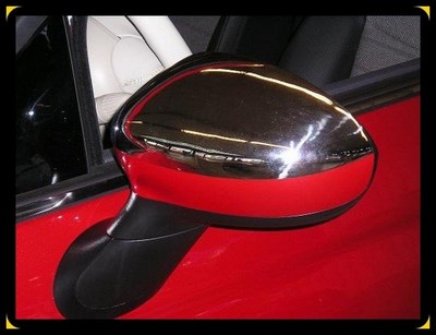 Накладки на зеркала  (нерж.) 2 шт  FIAT 500 2008 > ― PEARPLUS.ru